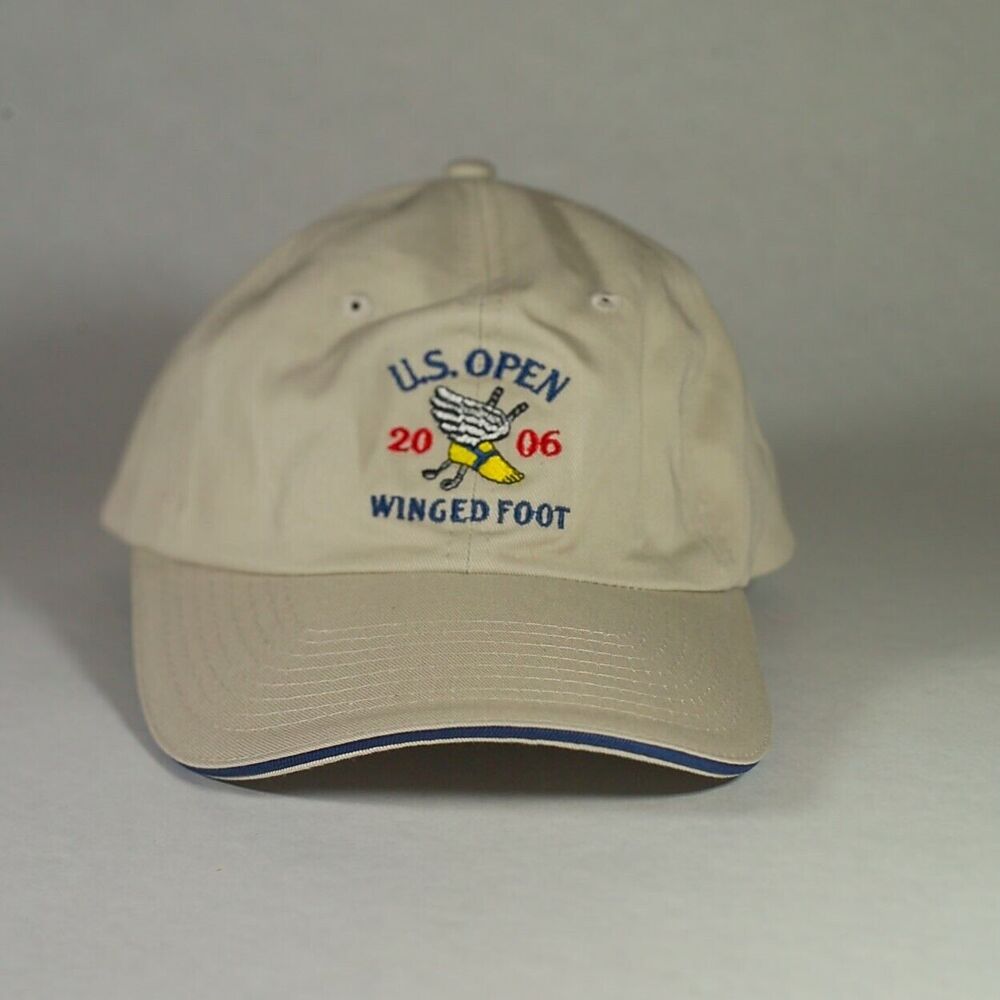 US Open Winged Foot 2006 Golf Khaki Baseball Cap Hat  Adjustable